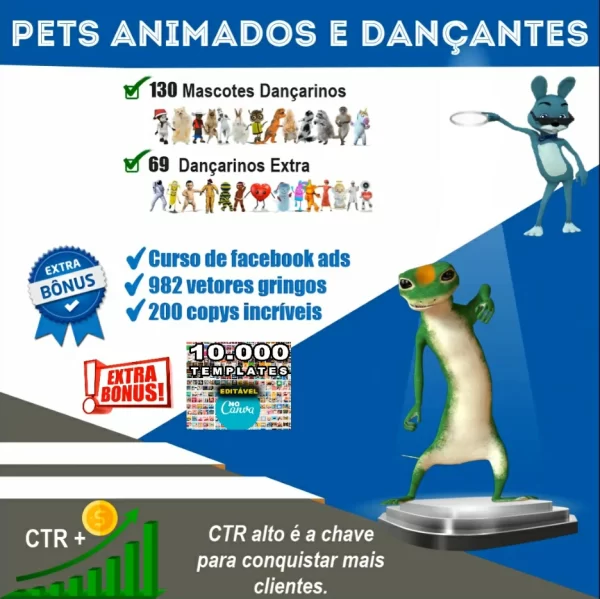 Mascotes e Pets dançantes